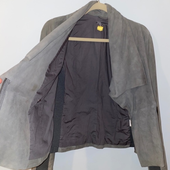 Vince Suede Leather Jacket - Picture 6 of 7